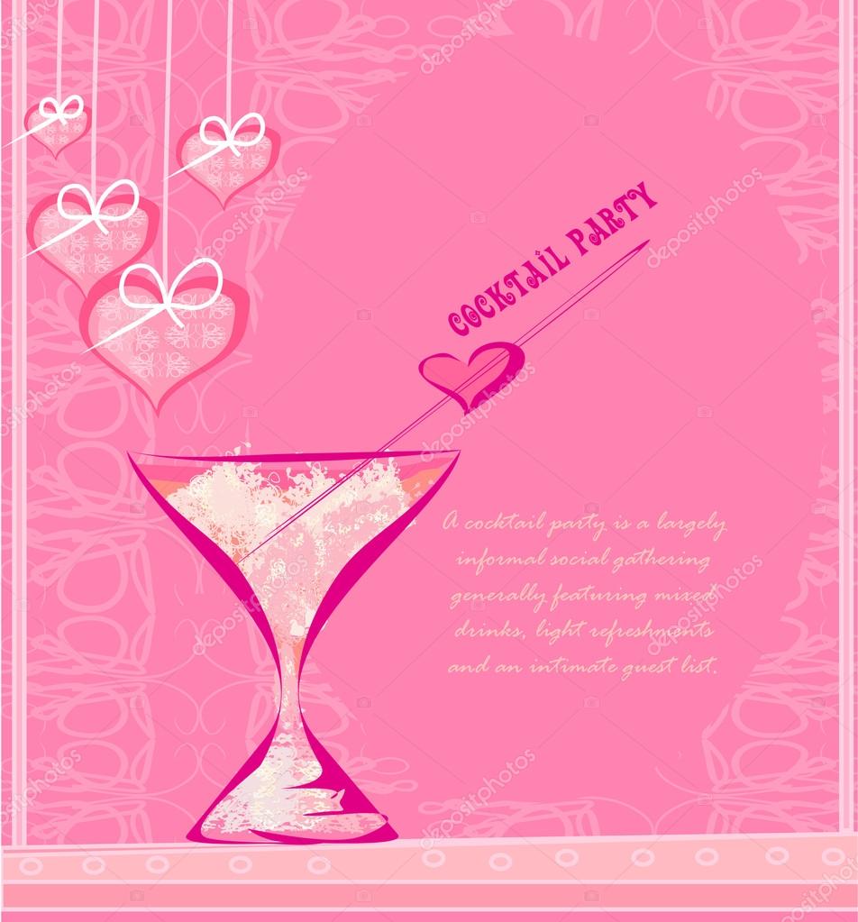 Invitation To Birthday Cocktail Party â Stock Vector Â© Jackybrown